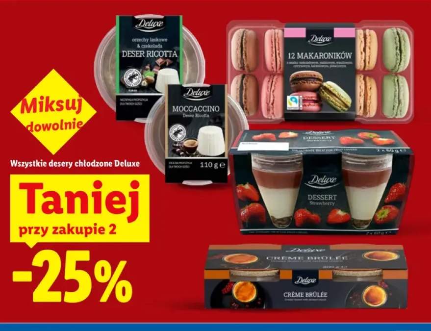 Desery chłodzone Deluxe +5 wariantów