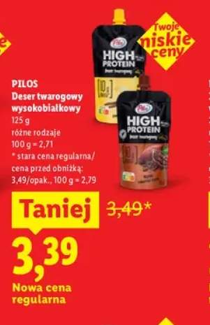 Deser twarogowy wysokobiałkowy Pilos