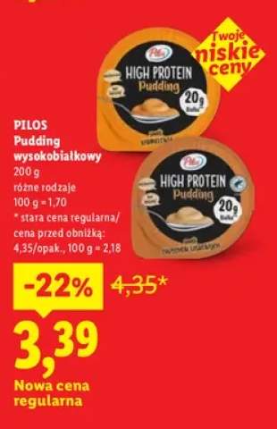 Pudding wysokobiałkowy Pilos