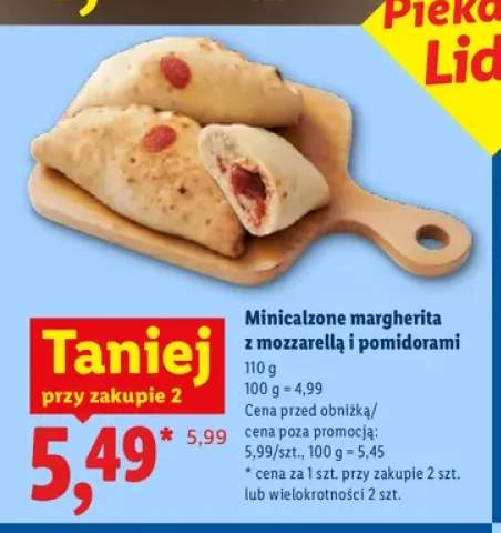 Minicalzone margherita z mozzarellą i pomidorami Piekarnia Lidla