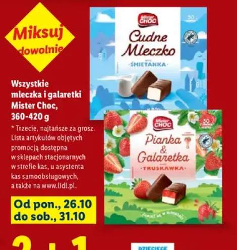 Mleczka i galaretki Mister Choc +2 warianty