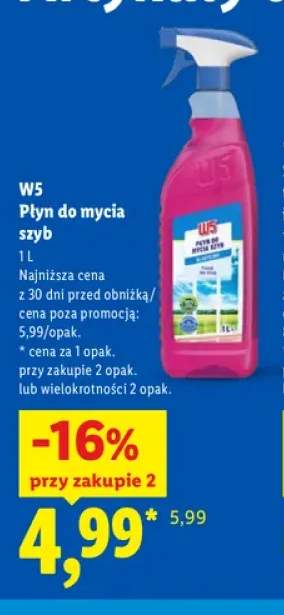 Płyn do mycia szyb W5
