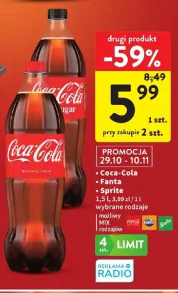 Napój gazowany Coca-Cola +2 warianty