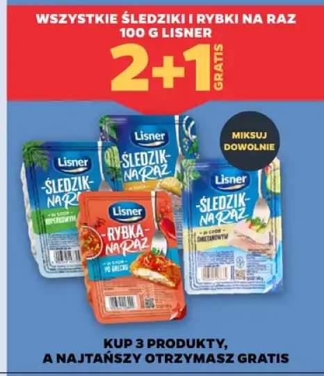 Śledzik na raz w sosie koperkowym Lisner +4 warianty