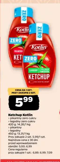 Ketchup pikantny zero cukru Kotlin +3 warianty