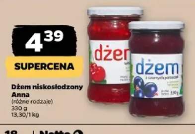 Dżem niskosłodzony Anna
