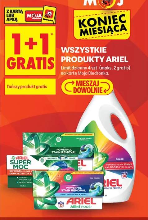 Kapsułki do prania Ariel Allin1 Pods Color +4 warianty