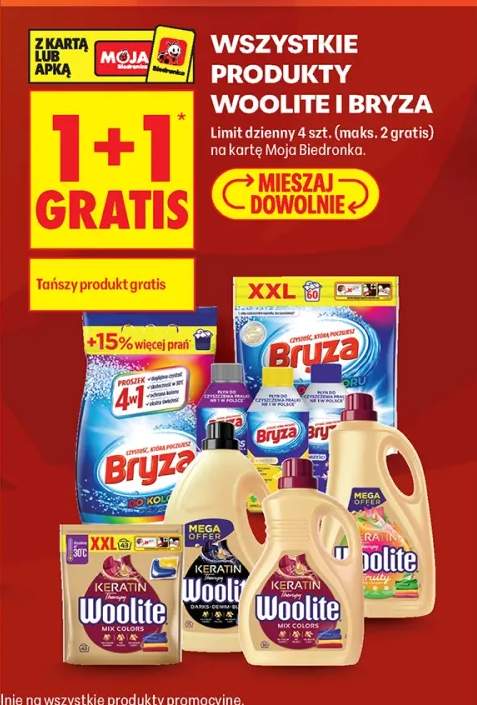 Produkty Woolite i Bryza +7 wariantów