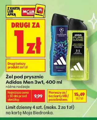 Żel pod prysznic Adidas Men 3w1