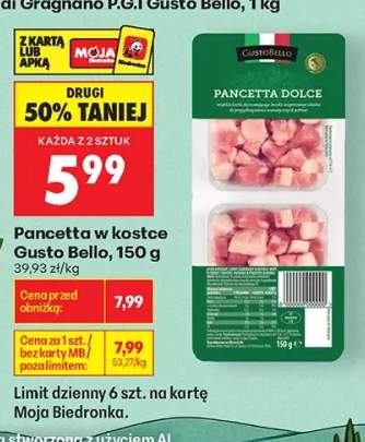 Pancetta w kostce Gusto Bello