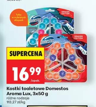 Kostki toaletowe Domestos Aroma Lux 3-pak