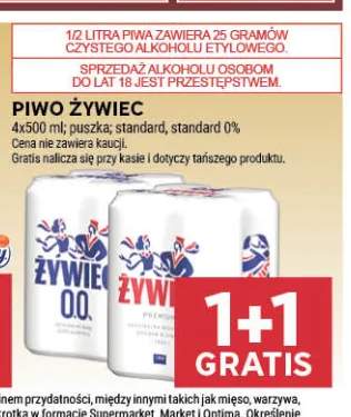 Piwo bezalkoholowe Żywiec standard 4-pak 500 ml +1 wariant