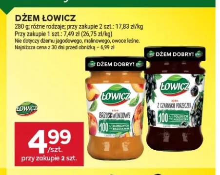 Dżem Łowicz z czarnych porzeczek +1 wariant