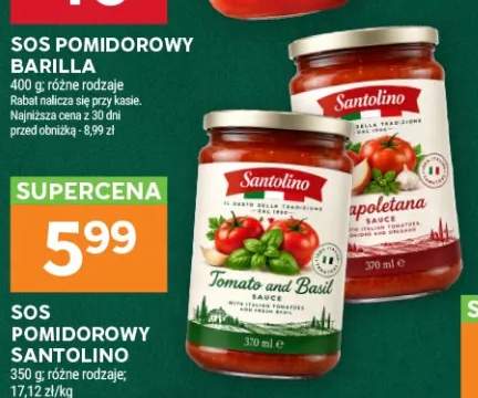 Sos pomidorowy Tomato and Basil Santolino +1 wariant