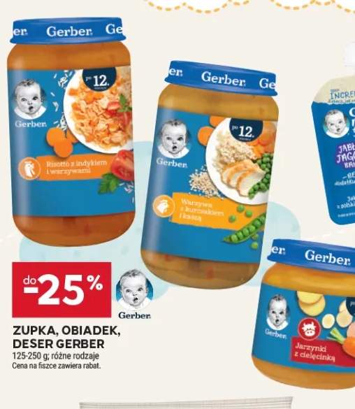 Obiadek Gerber risotto z indykiem i warzywami +2 warianty