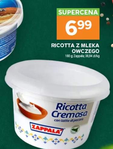 Ricotta z mleka owczego Zappala