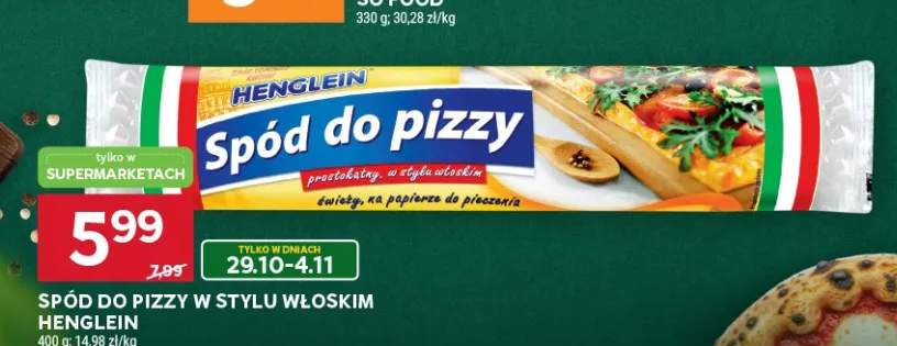Spód do pizzy w stylu włoskim Henglein