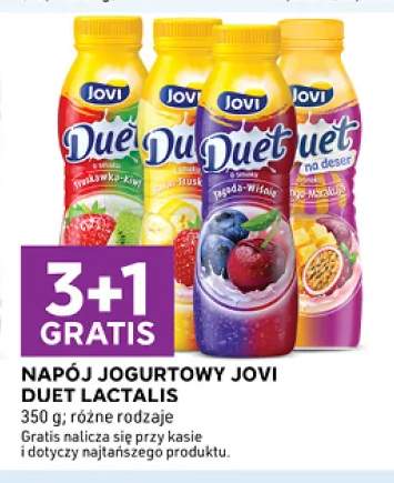 Napój jogurtowy Jovi Duet jagoda-wiśnia Lactalis +2 warianty