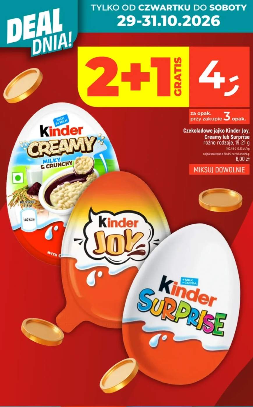 Czekoladowe jajko Kinder Surprise +2 warianty