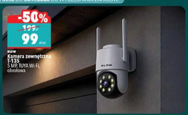 Kamera zewnętrzna T-135 Tuya Wi-Fi obrotowa Blow