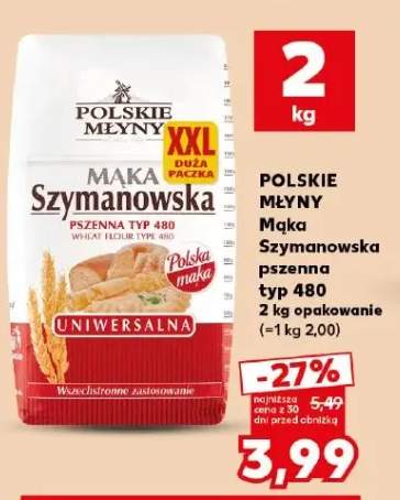 Mąka Szymanowska pszenna typ 480 Polskie Młyny