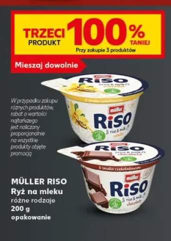 Ryż na mleku Müller Riso o smaku waniliowym +1 wariant