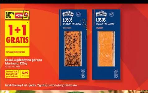 Łosoś wędzony na gorąco z pieprzem Marinero +1 wariant