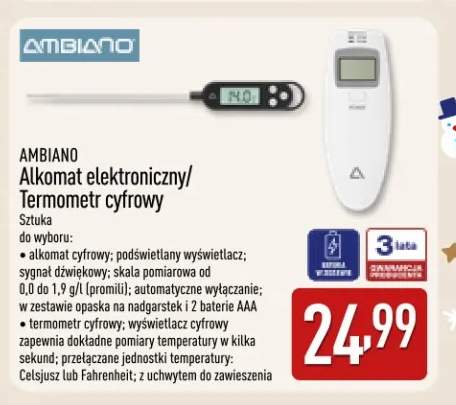 Alkomat cyfrowy Ambiano +1 wariant