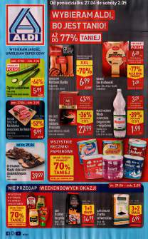 Okładka gazetki Aldi