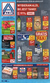 Okładka gazetki Aldi
