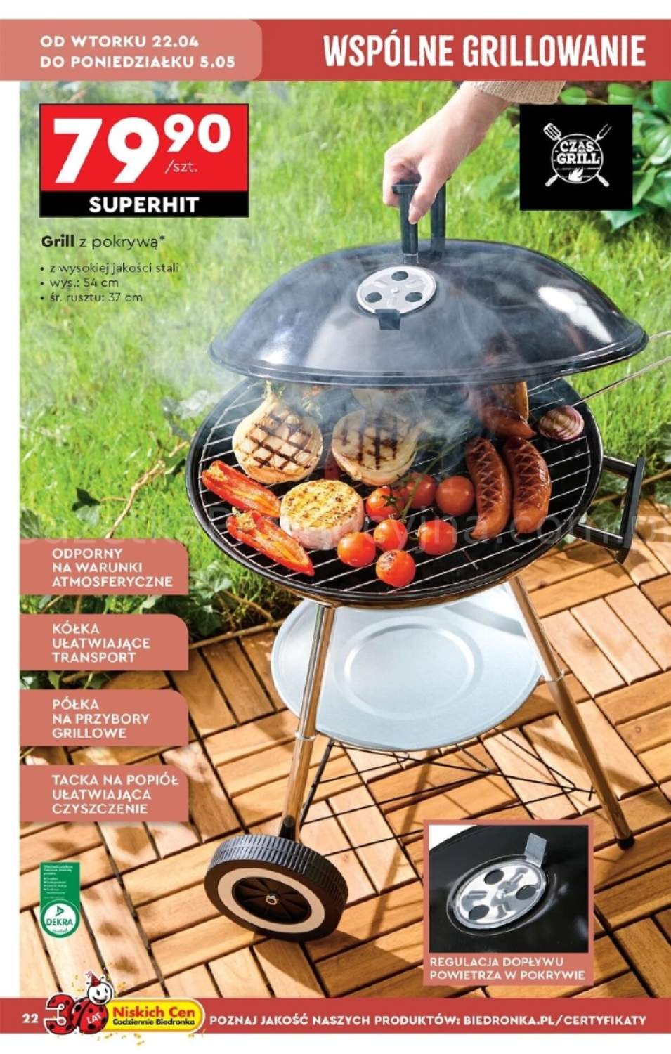grill okrągły