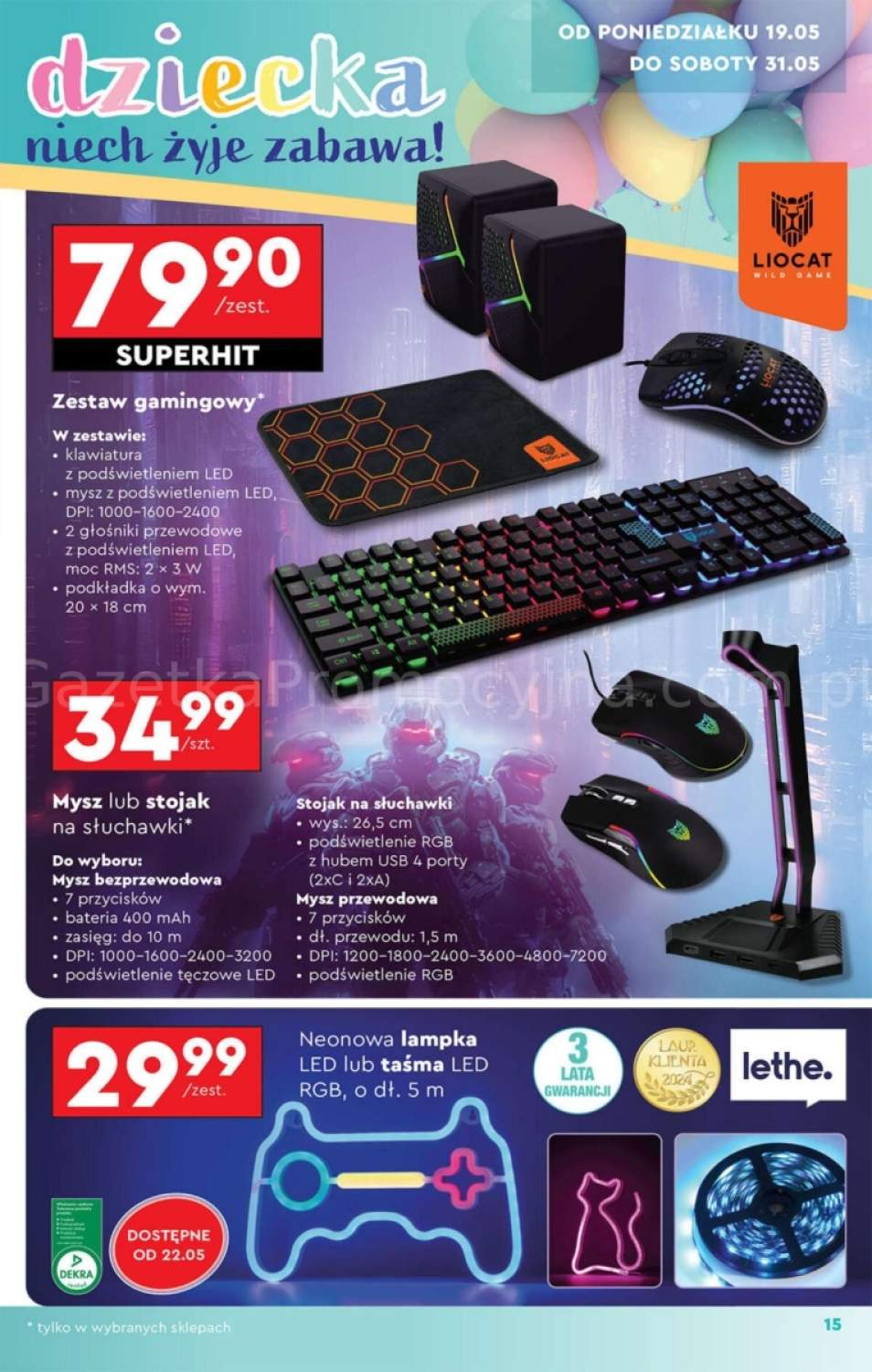 zestaw dla gracza