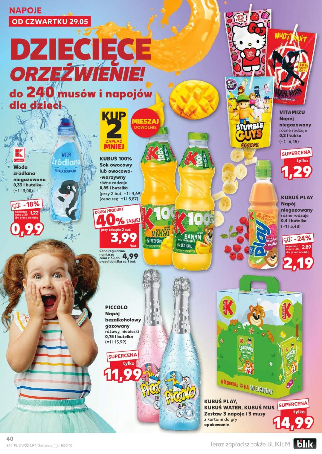 napój niegazowany