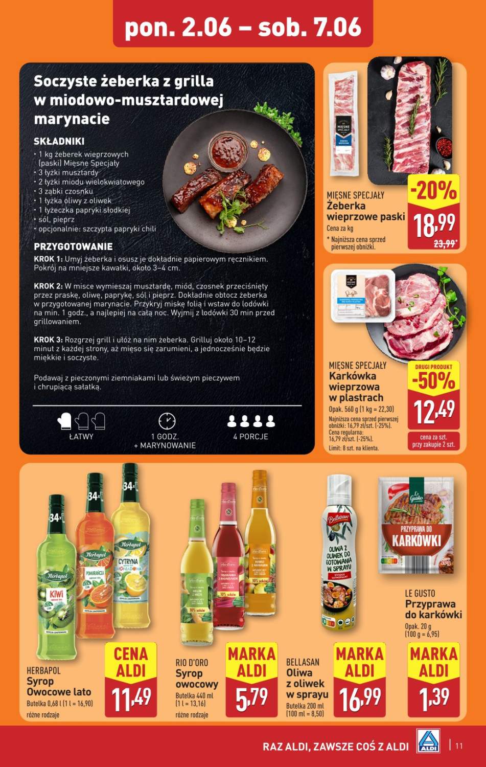 żeberka wieprzowe