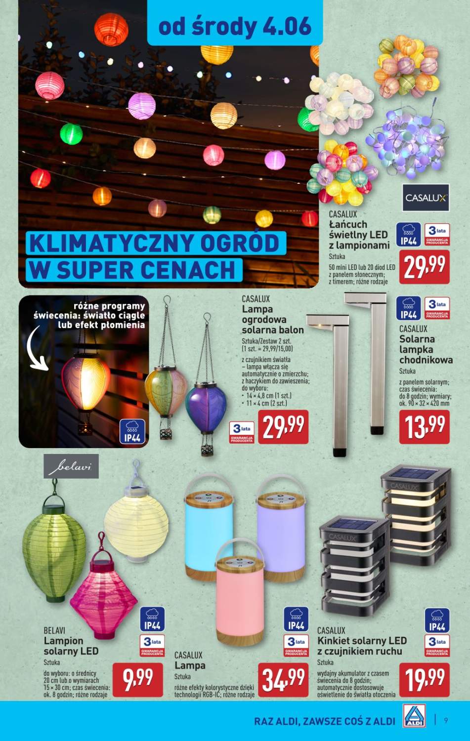 kinkiet ogrodowy