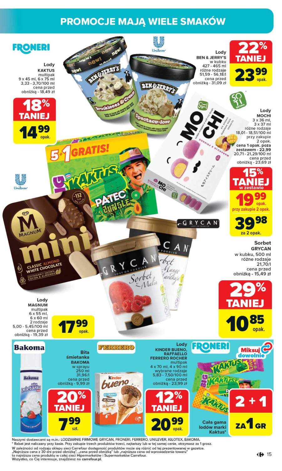 lody Ben Jerrys