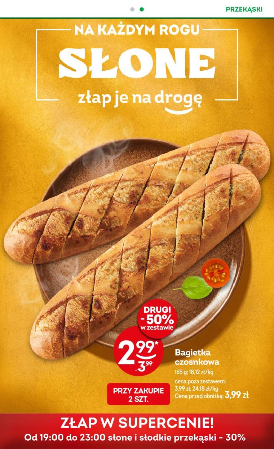 bagietka z masłem czosnkowym