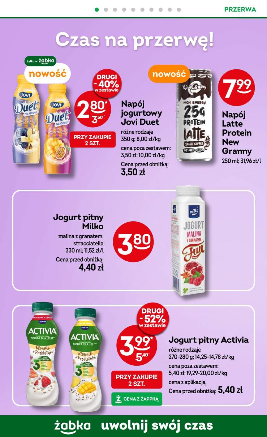 napój jogurtowy