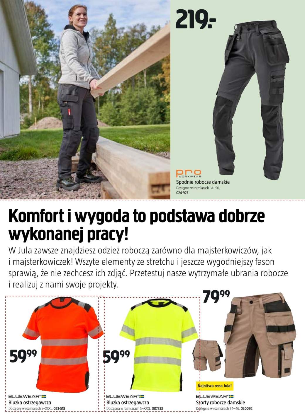 spodnie robocze