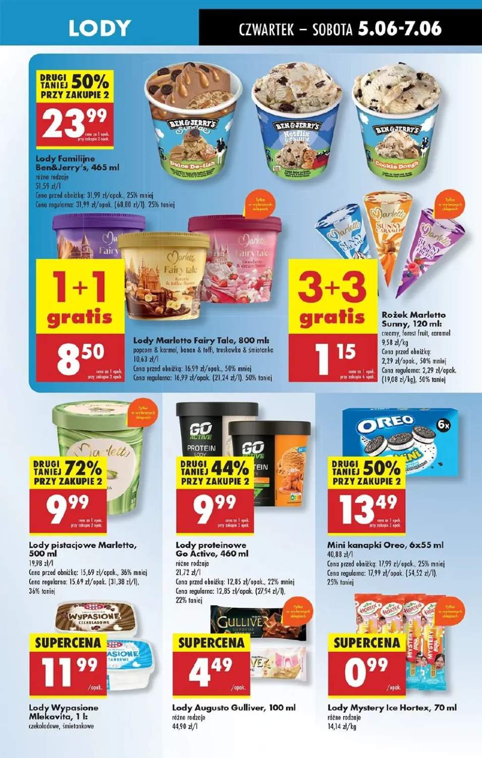 lody Ben Jerrys