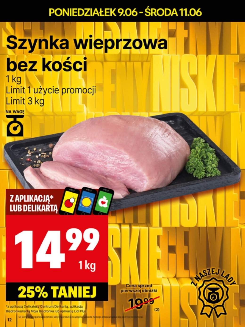 szynka wieprzowa surowa