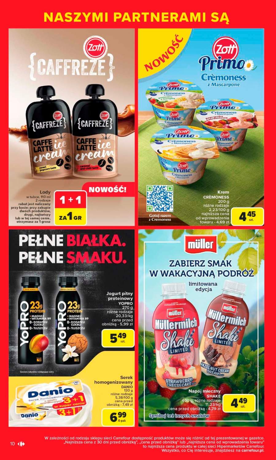 napój mleczny