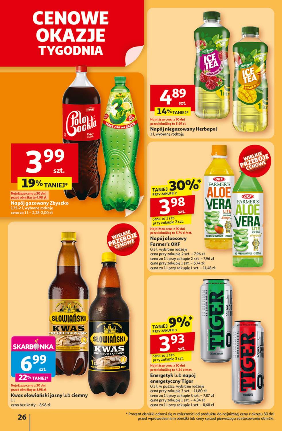 napój niegazowany