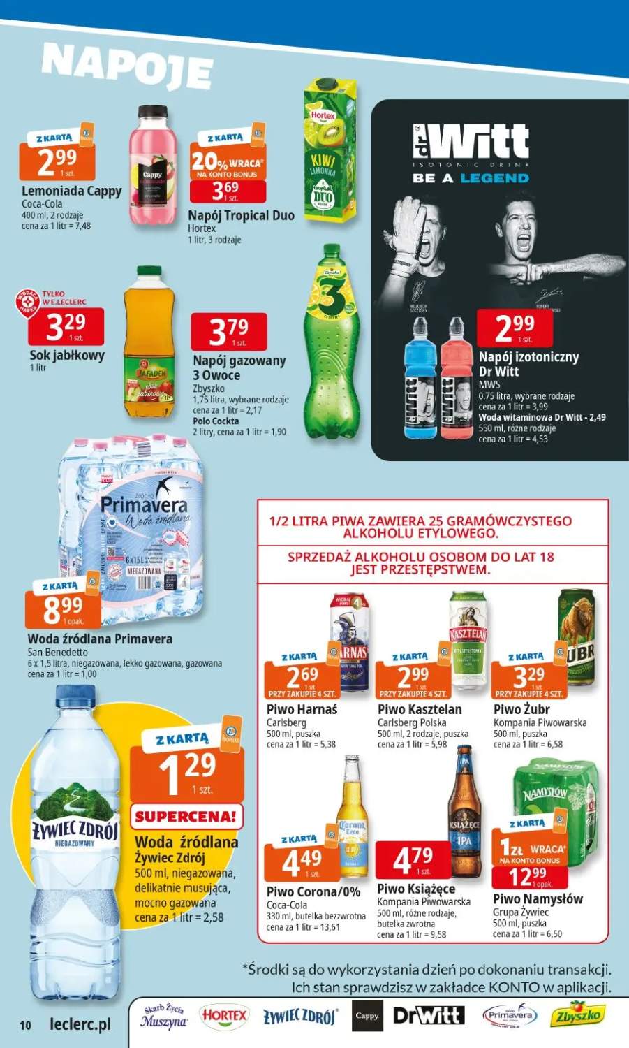 napój izotoniczny