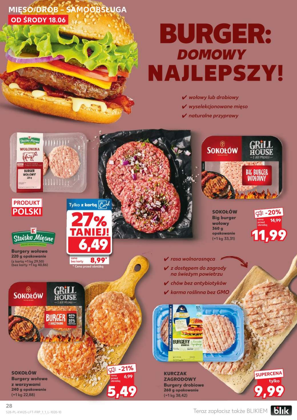 burger wołowy