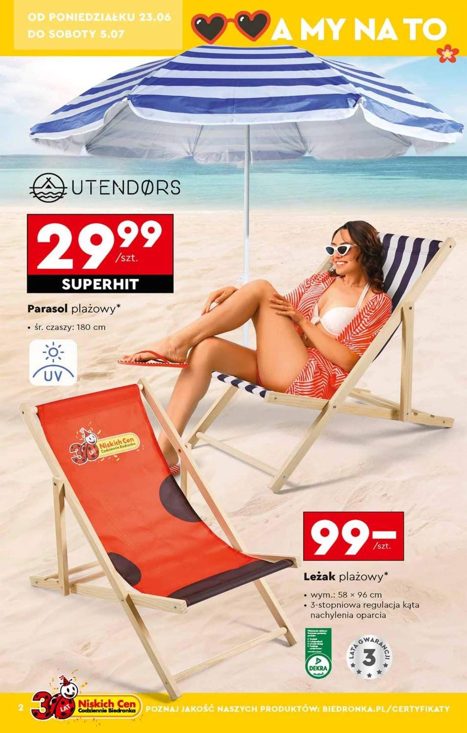 leżak plażowy