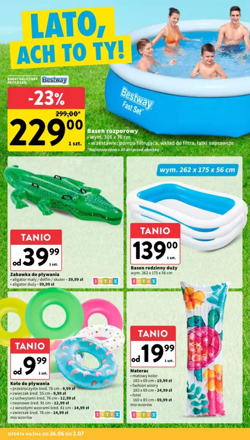 basen rozporowy z kołnierzem