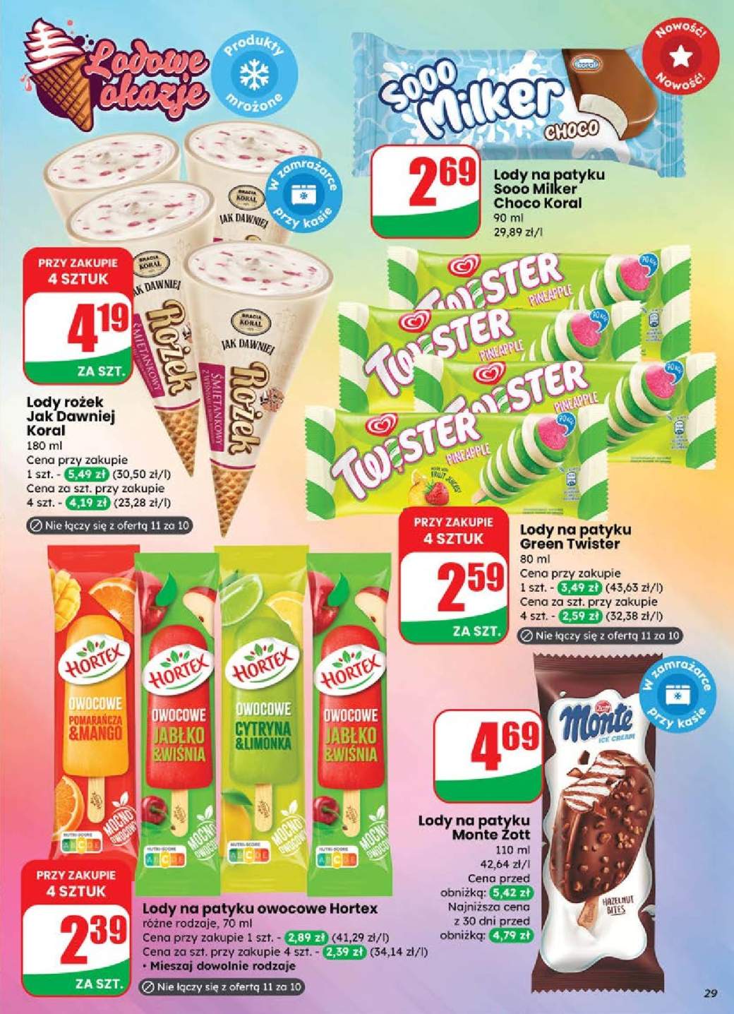 lody rożek