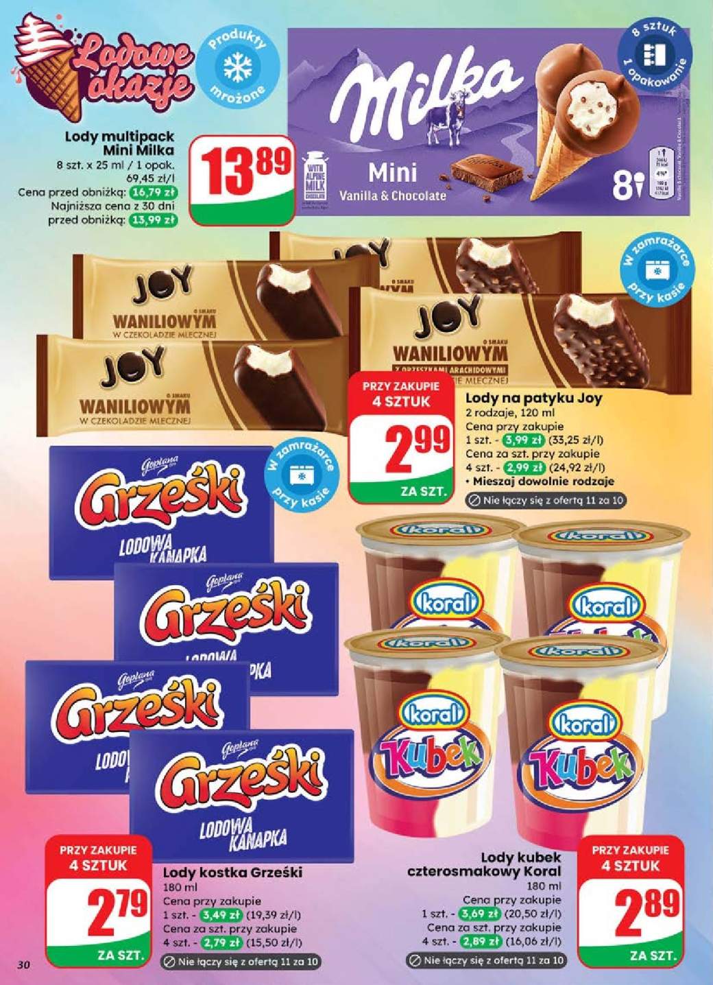 lody rożek