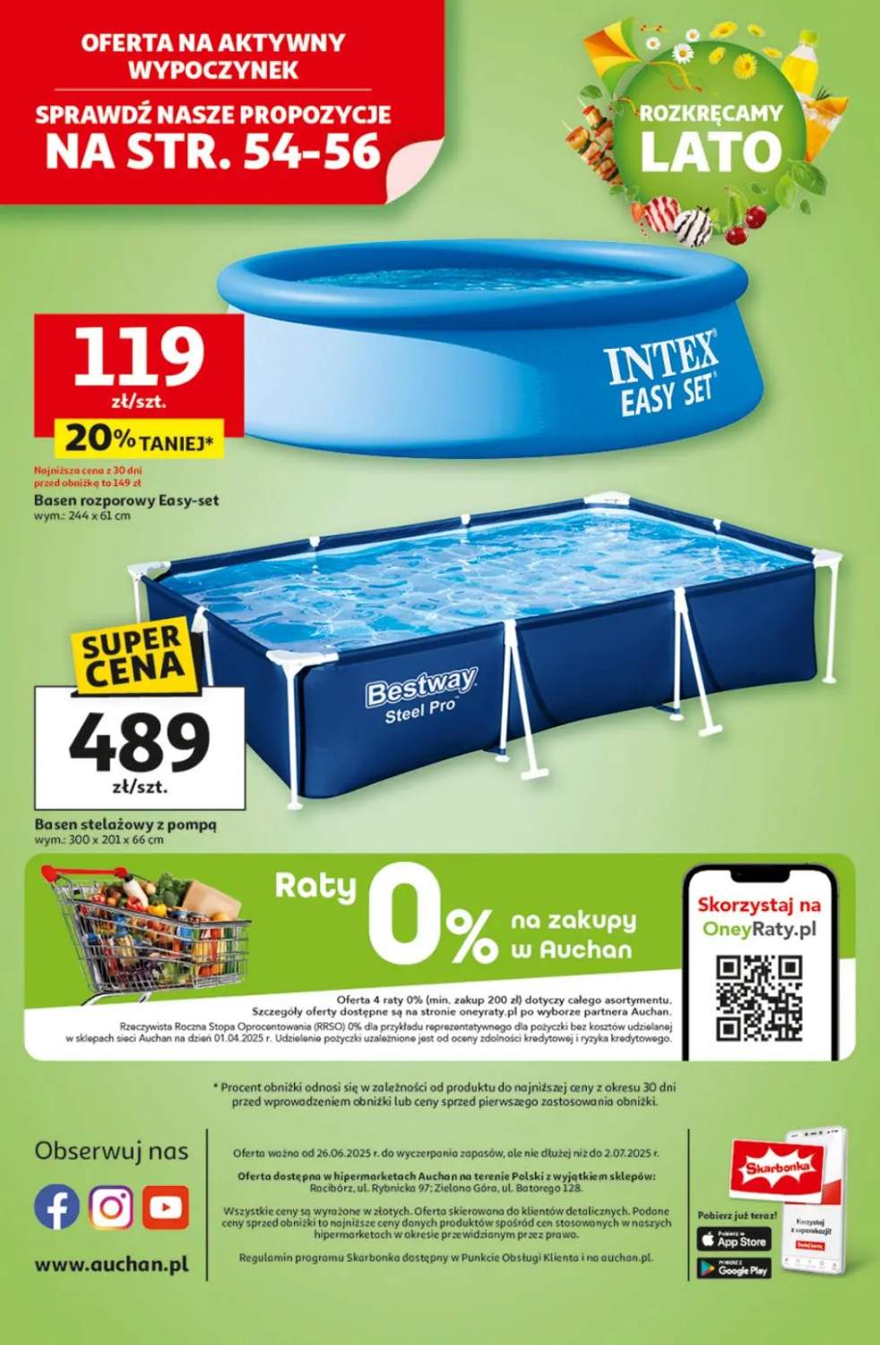 basen rozporowy z kołnierzem